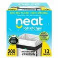 Eat-In 13 gal Neat Tall Kitchen Drawstring Trash Bags EA3986521